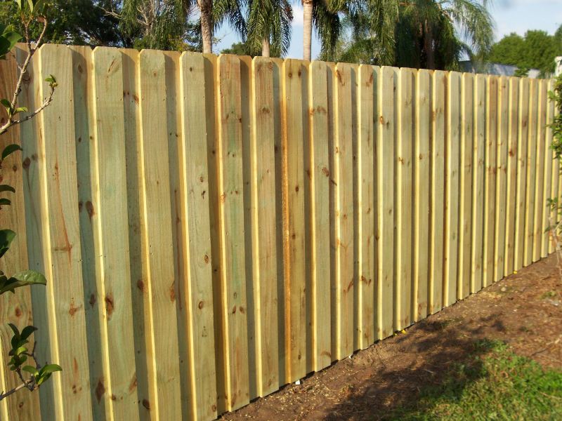 Wood privacy fence installed by RMH Fence